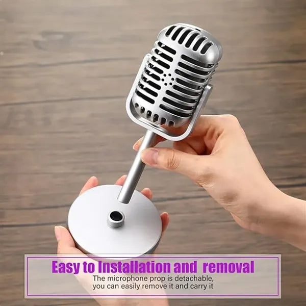 Retro Plastic Microphone Prop