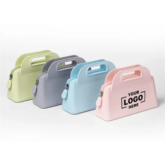 Silicone Cosmetic Zipper Tote Bag
