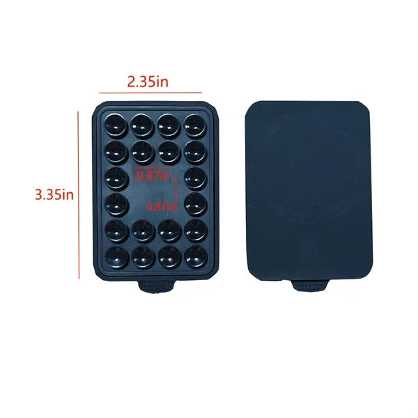 Silicone suction magnetic phone mount