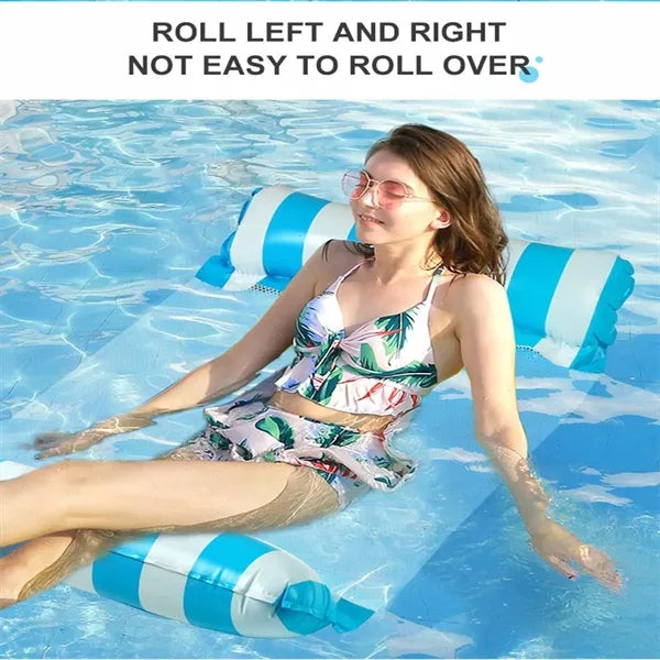 Double tube slant stripe hammock