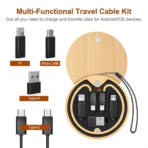 Wooden Multi USB Adapter Kit