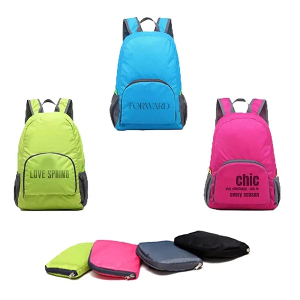 Foldable Travel Backpack - Compact Event Promo Essential