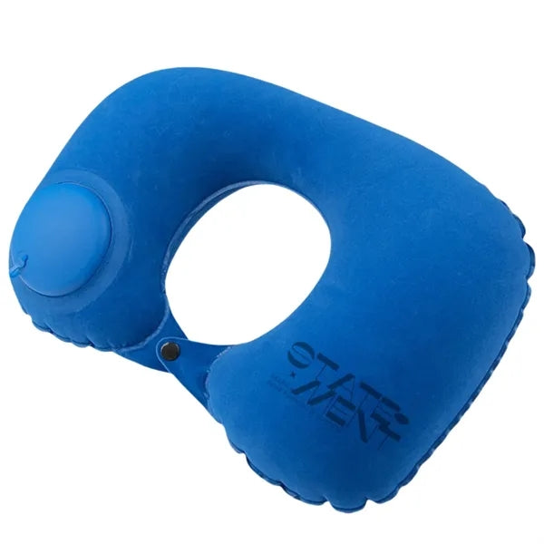Soft Flocked Quick Inflate U-Shaped Event Pillow
