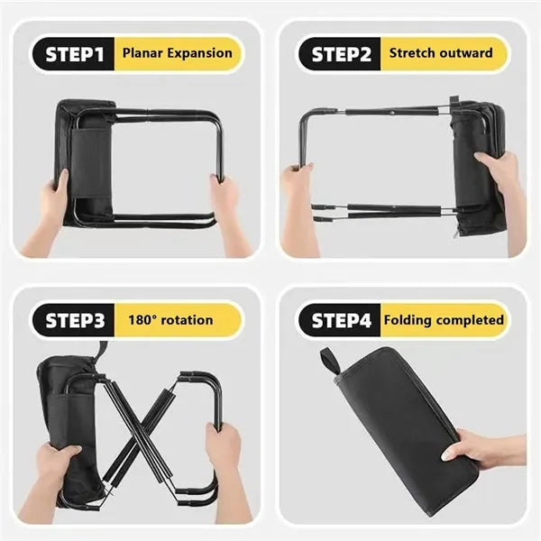 Mini Folding Stool with Pouch