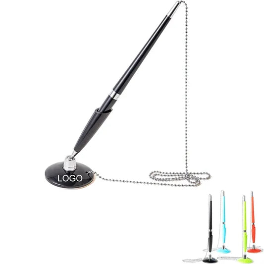 Adhesive Desk Pen with Chain