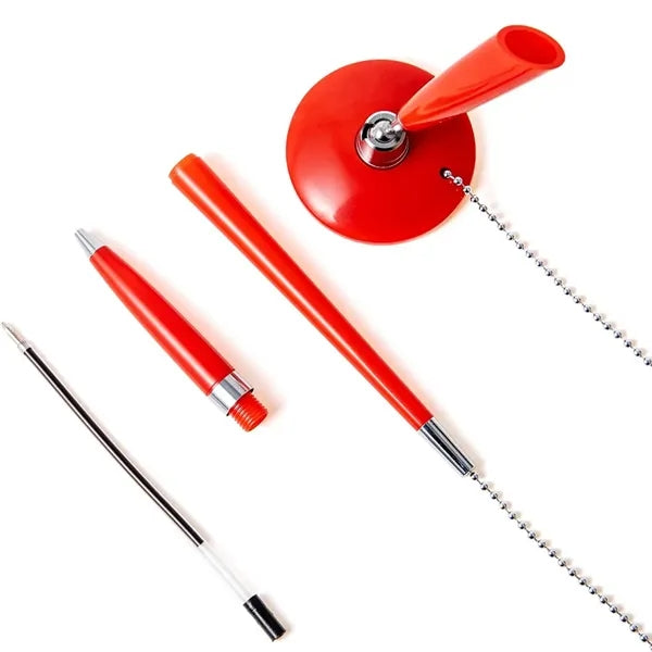 Adhesive Desk Pen with Chain