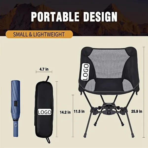Ultra Stable Moon Compact Folding Camping Chair Alumin