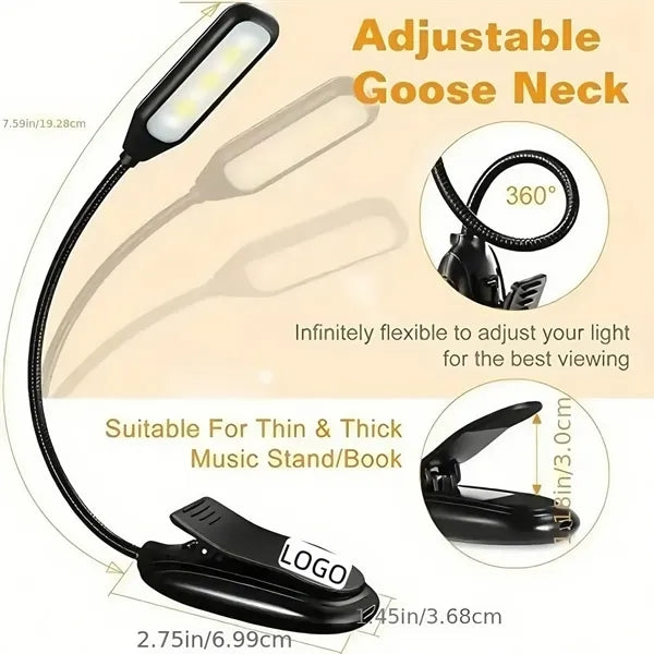 Flexible 3-Color Rechargeable Reading Light
