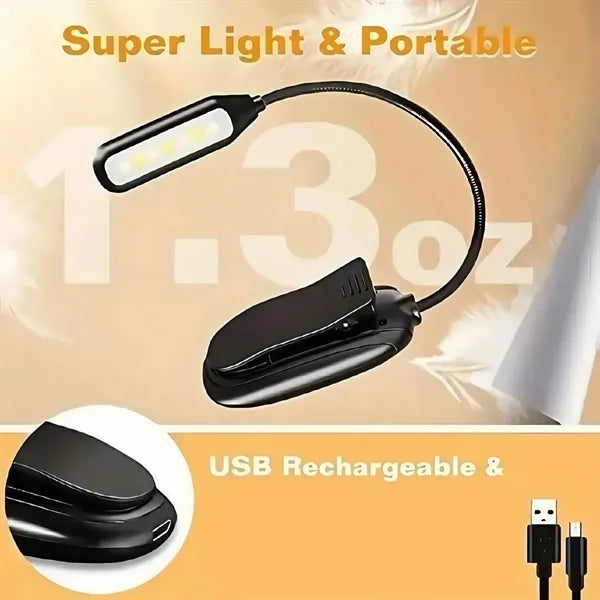 Flexible 3-Color Rechargeable Reading Light