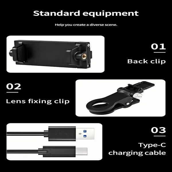 60 LED Dual Clip Selfie Light 3 Modes