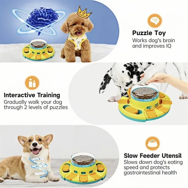 Interactive Dog Puzzle Feeder