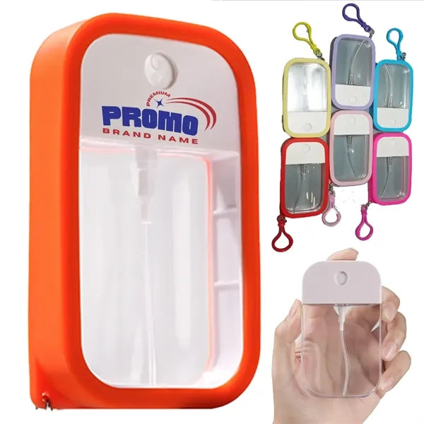 Card Spray Bottle Silicone Perfume Alcohol Portable Keychain