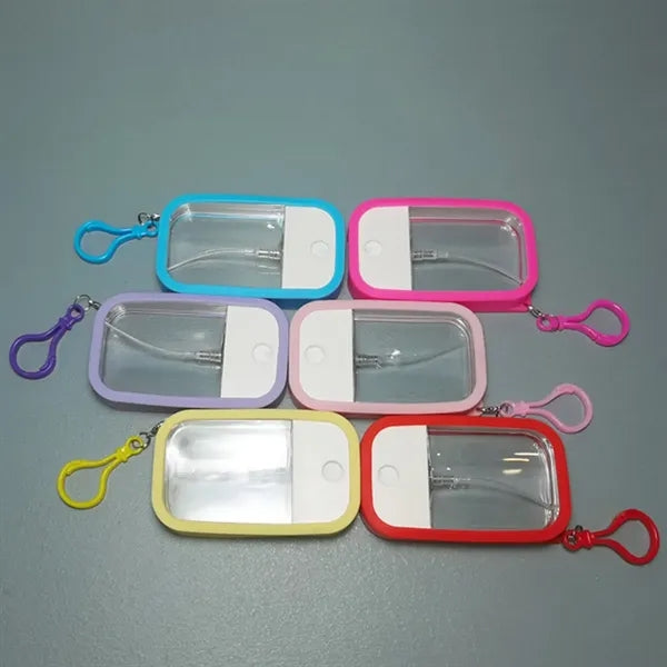 Card Spray Bottle Silicone Perfume Alcohol Portable Keychain
