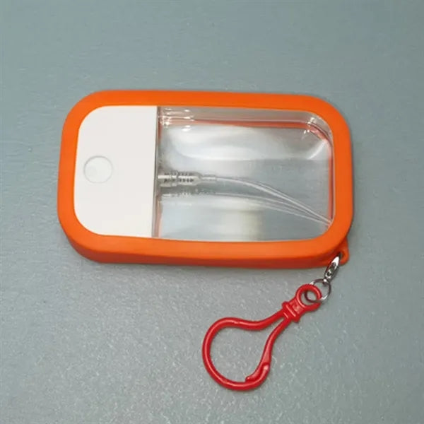 Card Spray Bottle Silicone Perfume Alcohol Portable Keychain