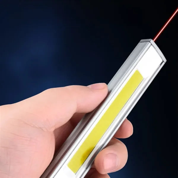 Multifunctional COB Laser Flashlight Magnetic Outdoor Hook