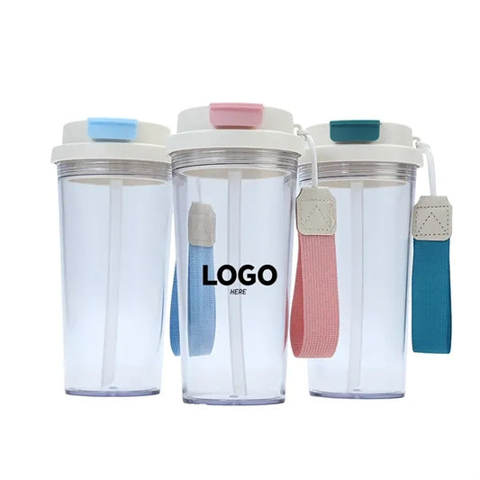 20oz. Acrylic Plastic Tumbler With Straw