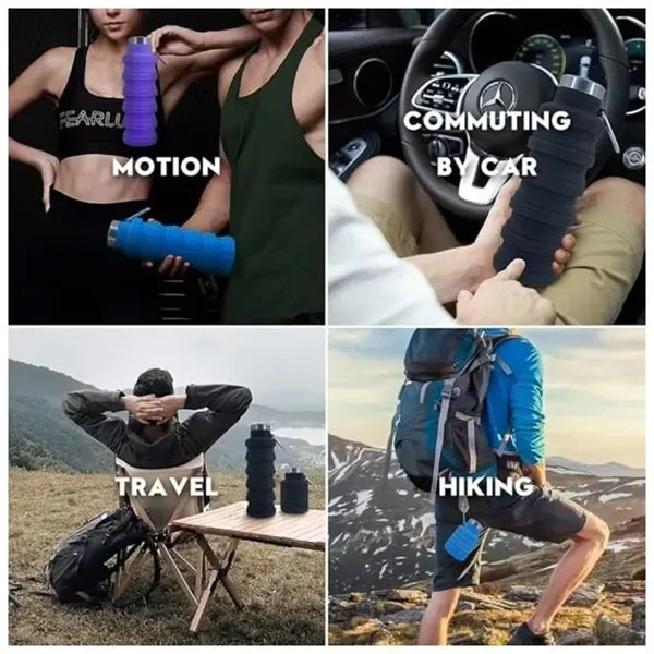 Silicone Travel Foldable Water Bottles