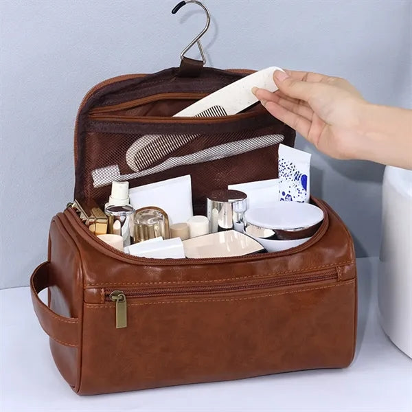 Large Capacity Toiletry Bag Portable PU Waterproof Travel