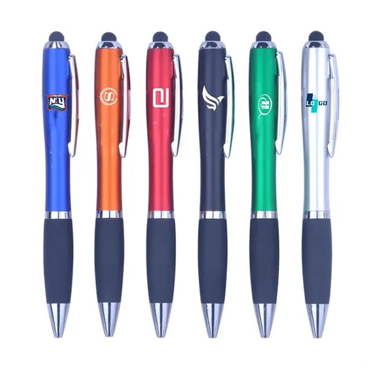 Touch-Sensitive LED Stylus with Illuminated Logo