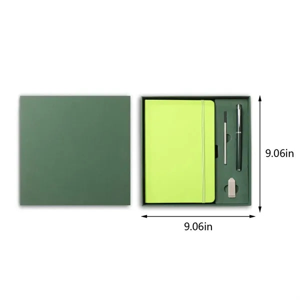 New employee office worker pen flash drive notebook gift set