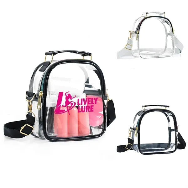 Clear Crossbody Bag with Adjustable Shoulder Strap