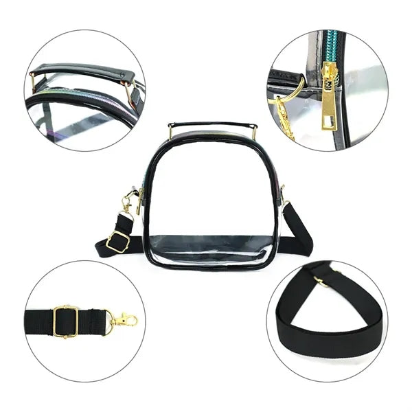 Clear Crossbody Bag with Adjustable Shoulder Strap