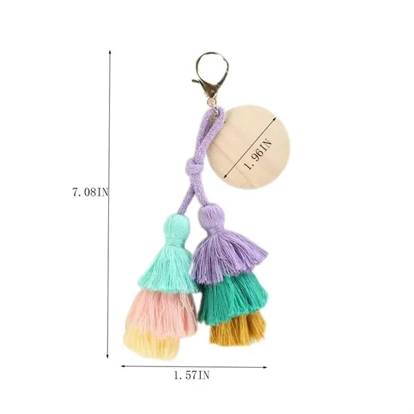 Tassel Keychain & Backpack Accessory