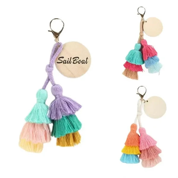 Tassel Keychain & Backpack Accessory