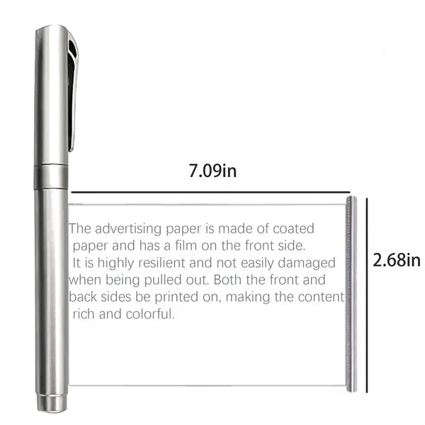 Printable Pull Out Ballpoint Pens Perfect For Ads And Gifts