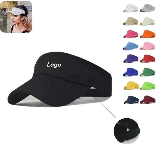 Breathable Adjustable Empty Top Visor Hat