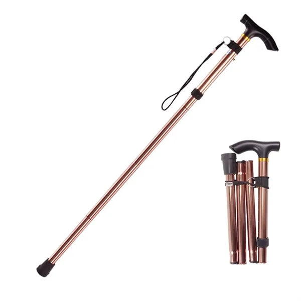 Folding Light Walking Stick Adjustable Aluminum