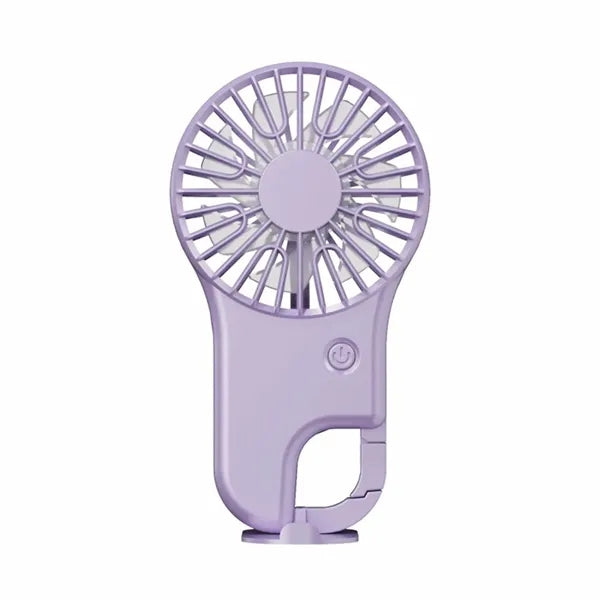 500 mAh Ultra-thin Hand Held Fan with Carabiner