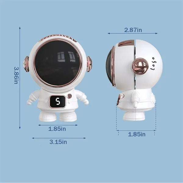 USB Rechargeable Handheld Astronaut Fan With Lanyard