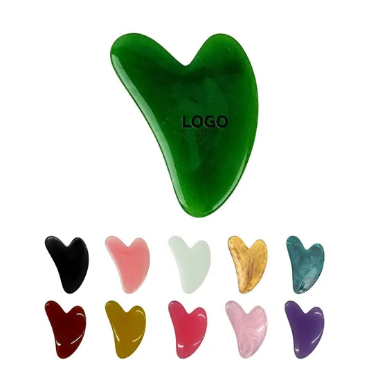Heart Stone Guasha Board for Face Body Skin