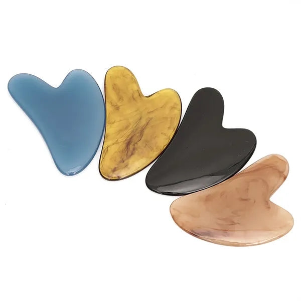 Heart Stone Guasha Board for Face Body Skin