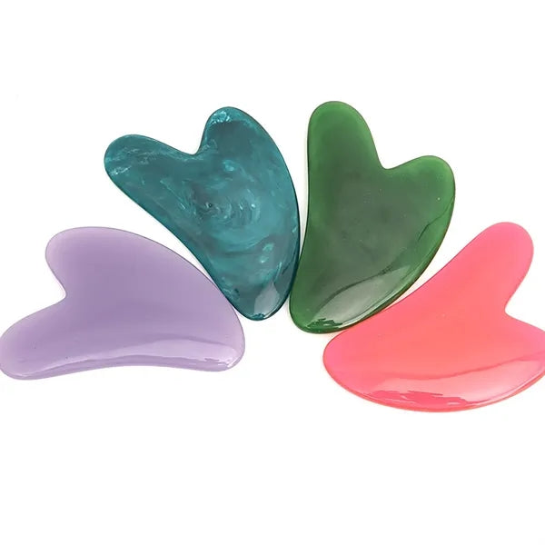 Heart Stone Guasha Board for Face Body Skin