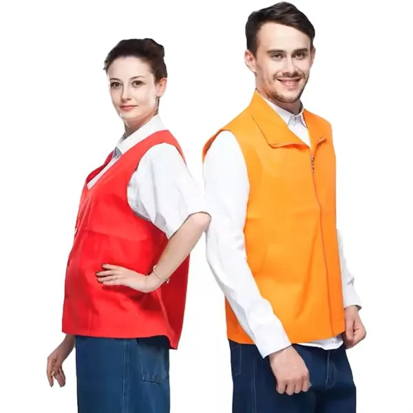Uniform Volunteer Activity Vest With Full Zipper