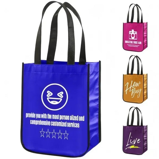 Laminated Non-woven Tote Bag With Round Corner
