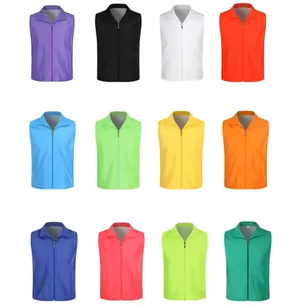 Uniform Volunteer Activity Vest With Full Zipper