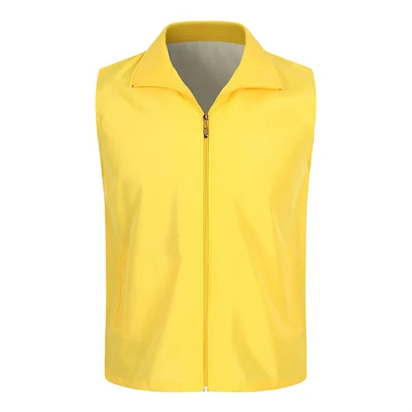 Uniform Volunteer Activity Vest With Full Zipper