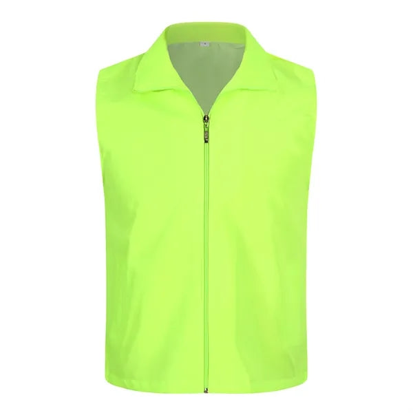 Uniform Volunteer Activity Vest With Full Zipper