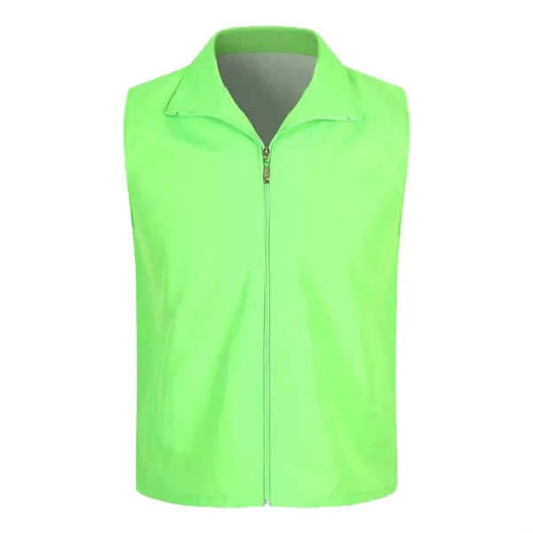 Uniform Volunteer Activity Vest With Full Zipper