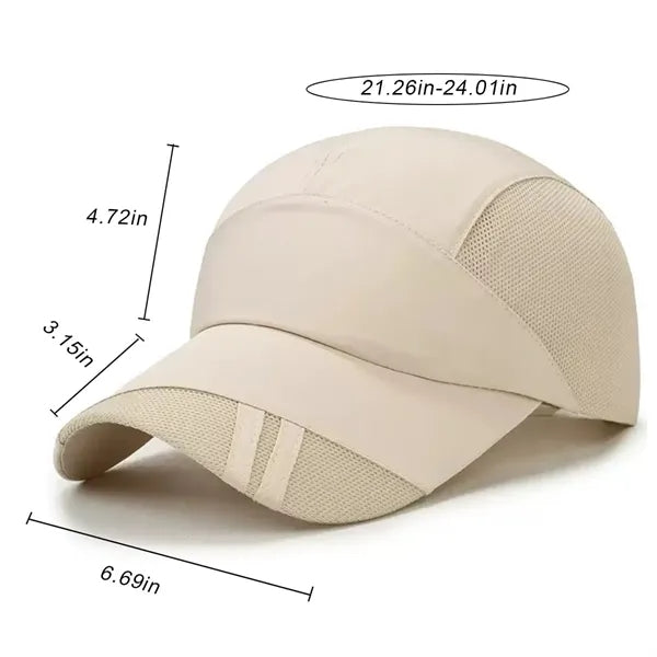 Adjustable Unisex Lightweight Mesh Baseball Cap for Sports