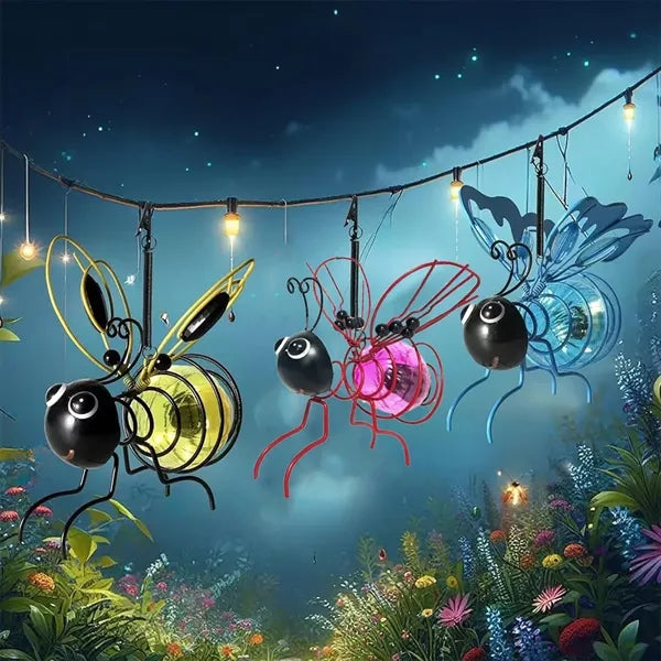 Garden Hanging Glow in the Dark Bee Ornament