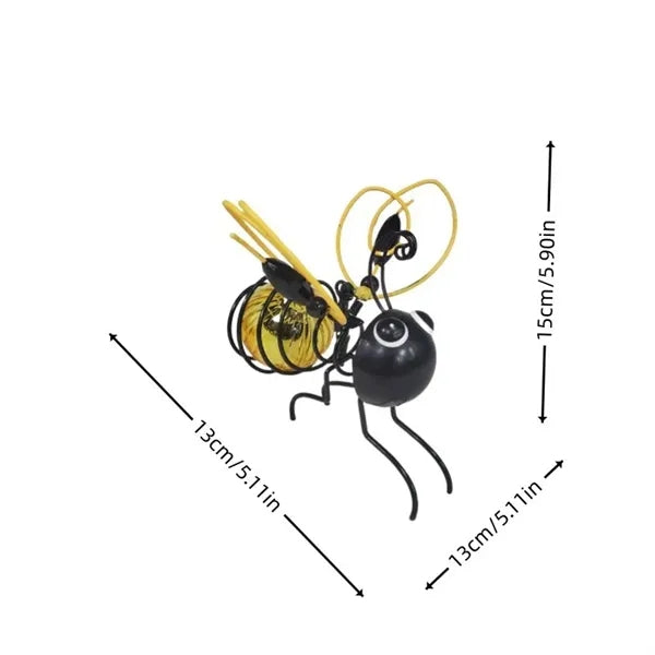 Garden Hanging Glow in the Dark Bee Ornament