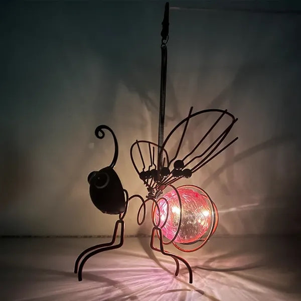 Garden Hanging Glow in the Dark Bee Ornament