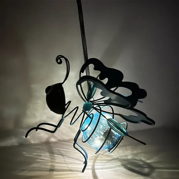 Garden Hanging Glow in the Dark Bee Ornament