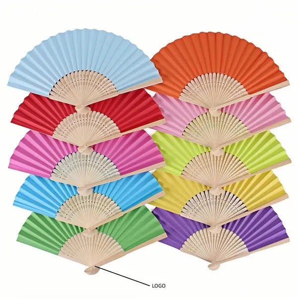 Folding Bamboo Paper Hand Fan