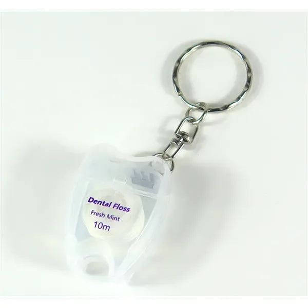 Dental Floss Box Small Tooth Shape Keychain