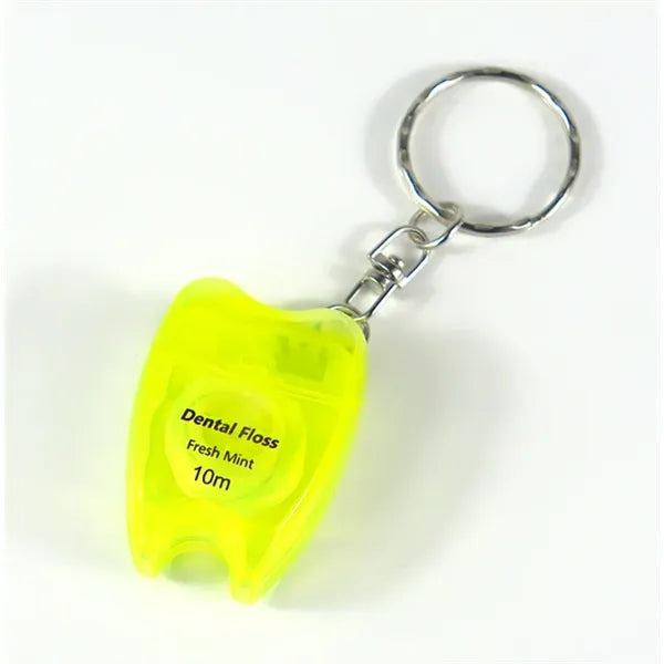 Dental Floss Box Small Tooth Shape Keychain